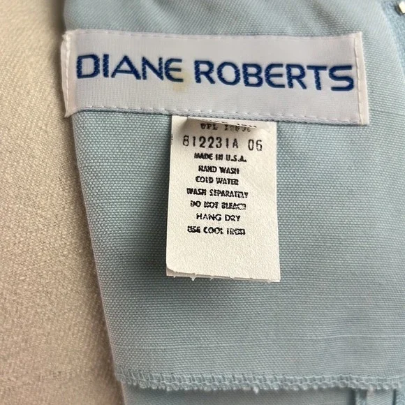 Diane Robert’s vintage light blue short sleeve shirt dress 12 H - Picture 6 of 9